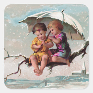 Adesivo Quadrado Pau Quadrado das Crianças do Treetop