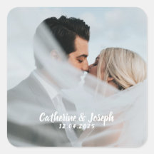 Pau Quadrado Romântico de Noiva e Casamento