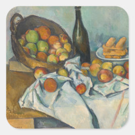 Adesivo Quadrado Paul Cezanne - A Cesta das Maçãs