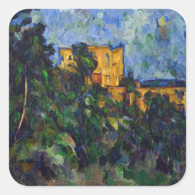 Adesivo Quadrado Paul Cezanne - Chateau Noir (Frente)