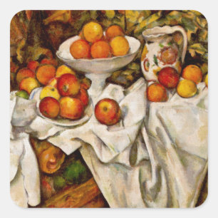 Adesivo Quadrado Paul Cézanne - Maçãs e Laranjas