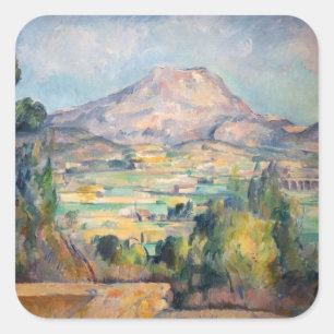 Adesivo Quadrado Paul Cezanne - Mont Sainte-Victoire