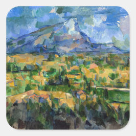 Adesivo Quadrado Paul Cezanne - Mont Sainte-Victoire