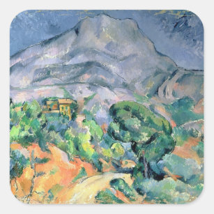 Adesivo Quadrado Paul Cezanne   Mont Sainte-Victoire, 1900