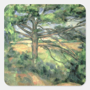 Adesivo Quadrado Paul Cezanne   Pinho Grande, 1895-1897