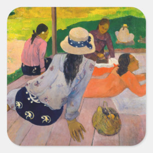 Adesivo Quadrado Paul Gauguin - A Sesta