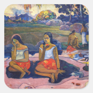 Adesivo Quadrado Paul Gauguin - Fonte Sagrada, Doce Sonho