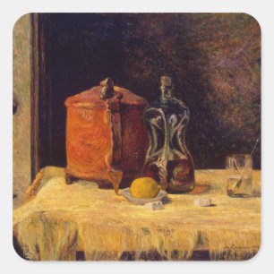 Adesivo Quadrado Paul Gauguin   na janela, 1882