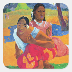 Adesivo Quadrado Paul Gauguin   Nafea Faaipoipo (quando for você