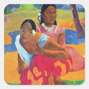 Adesivo Quadrado Paul Gauguin   Nafea Faaipoipo (quando for você