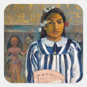 Adesivo Quadrado Paul Gauguin - Os Ancestrais de Tehamana