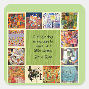 Adesivo Quadrado Paul Klee Collage e Cotação