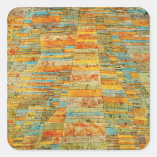 Adesivo Quadrado Paul Klee Highways e Byways Stickers