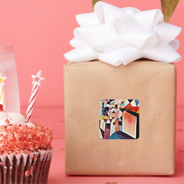 Adesivo Quadrado Paul Klee, para uma cidade, (Festa)