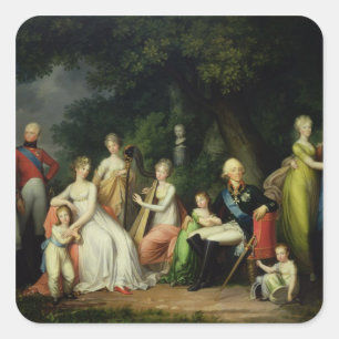 Adesivo Quadrado Paul mim, Maria Feodorovna e suas crianças