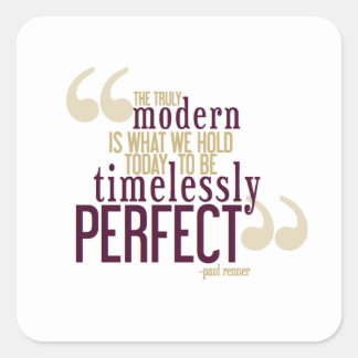 Adesivo Quadrado Paul Renner Quote Sticker