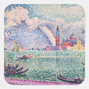 Adesivo Quadrado Paul Signac - Arco-Íris, Veneza