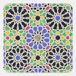 Adesivo Quadrado Pavimento de mosaico no vestuario da sultão