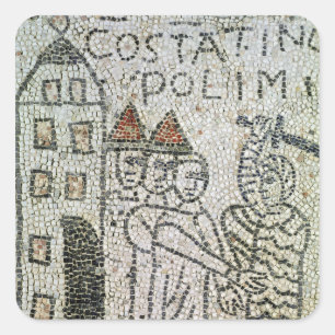 Adesivo Quadrado Pavimento de St John o evangelista