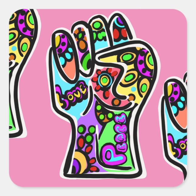 ADESIVO QUADRADO PAZ (Frente)