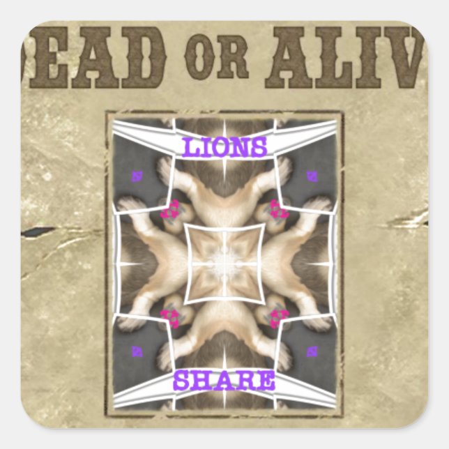 Adesivo Quadrado Paz, Amor e Inspiração Desejados: Espalhar Harmoni (Frente)