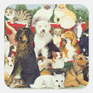 Adesivo Quadrado Paz de Natal