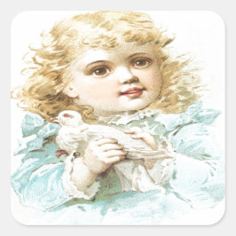 Adesivo Quadrado Paz e Amor