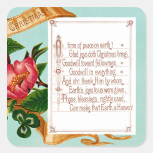 Adesivo Quadrado Paz na Terra