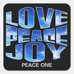 ADESIVO QUADRADO PAZ UM