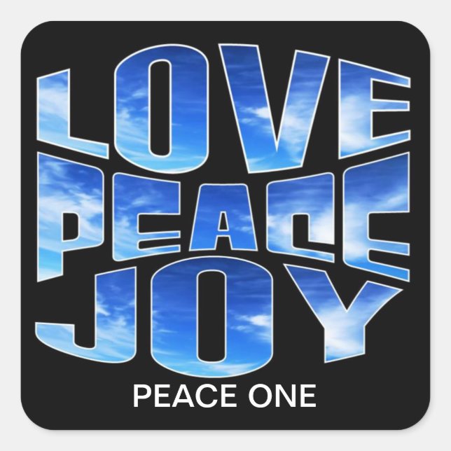 ADESIVO QUADRADO PAZ UM (Frente)