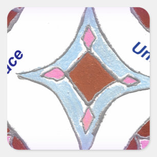 Adesivo Quadrado Peace Love Unity hakuna matata .png