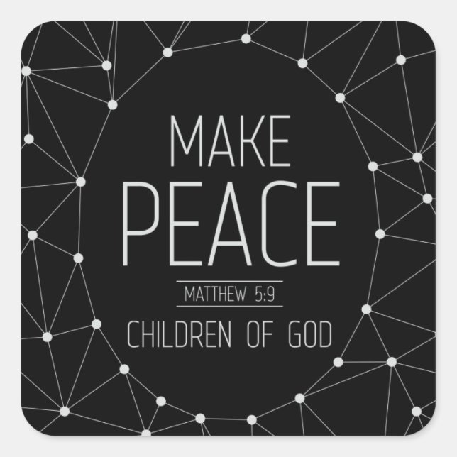 Adesivo Quadrado Peacemakers (Frente)