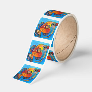 Adesivo Quadrado Peaches Sticker