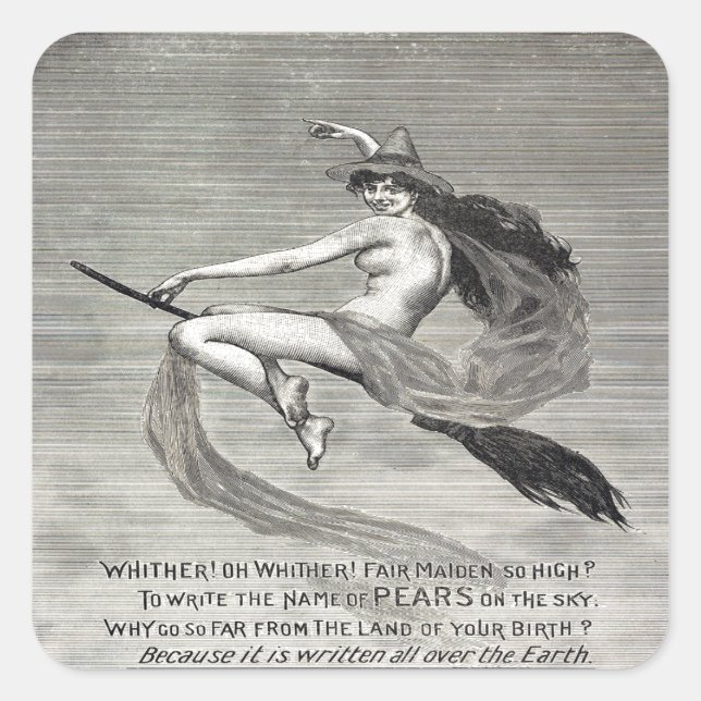 Adesivo Quadrado Pears Soap Witch (Frente)