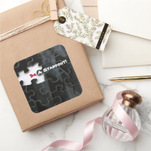 Adesivo Quadrado Peça de Quebra-cabeça ausente