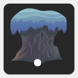 Adesivo Quadrado Pedestal de uralia lateral para mobiliário reluzen