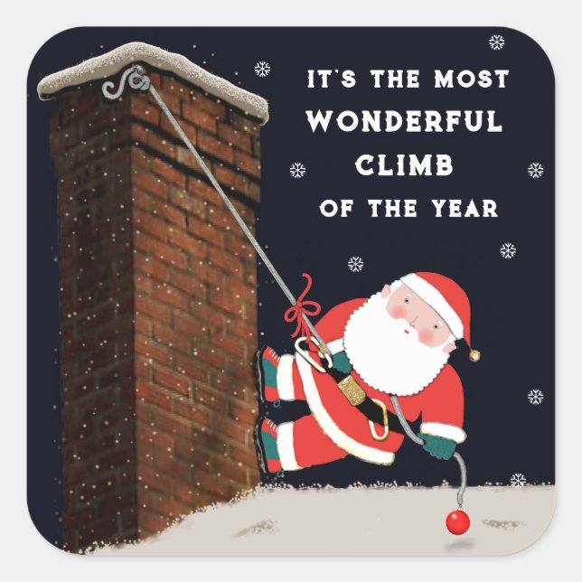 Adesivo Quadrado Pedra de Praça de Natal escalada (Frente)