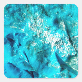 Adesivo Quadrado Pedra Marble Moderna Turquesa