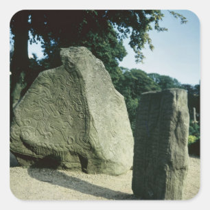 Adesivo Quadrado Pedras do rune de Viking