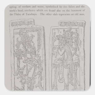 Adesivo Quadrado Pedras Sculptured 'do templo do