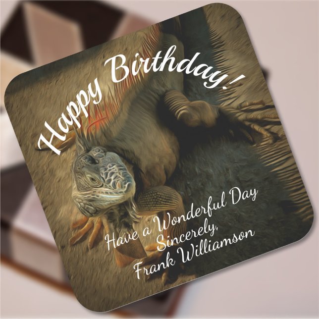 Adesivo Quadrado Pedro o Iguana 0768 (Criador carregado)