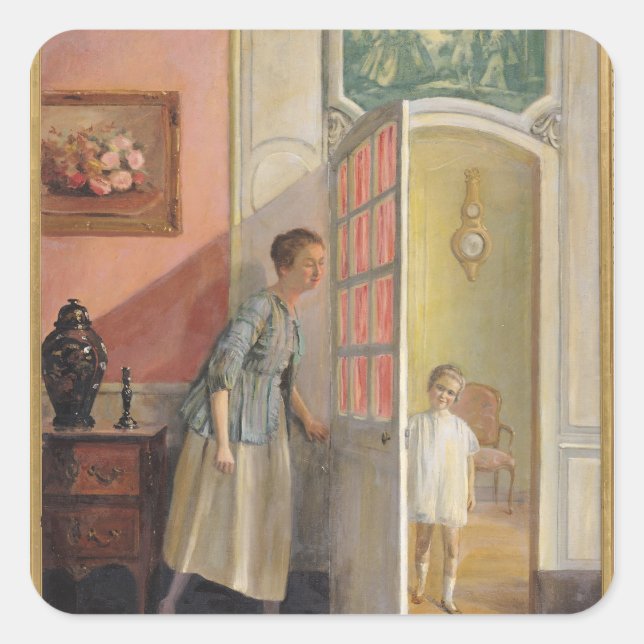 Adesivo Quadrado Peek-a-Boo (Frente)