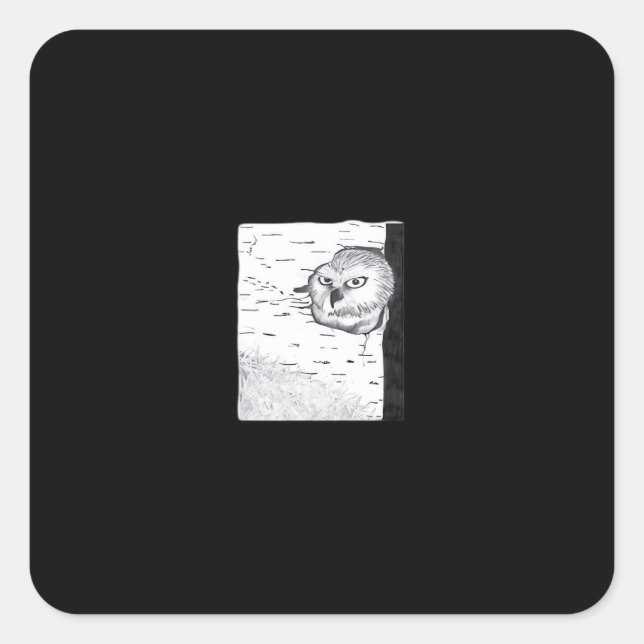 Adesivo Quadrado Peekaboo Cute Basic (Frente)