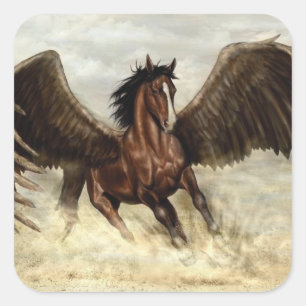 Adesivo Quadrado Pegasus na asa
