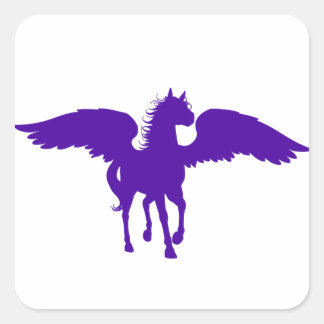 Adesivo Quadrado Pegasus Stickers Roxo