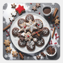 Adesivo Quadrado Pegatina navidad 1 - 001