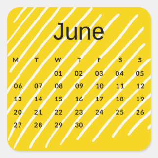 Adesivo Quadrado Pegatinas mes del año - June (S'J) *2022