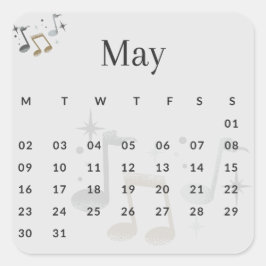 Adesivo Quadrado Pegatinas mes del año - May (S'I) *2022