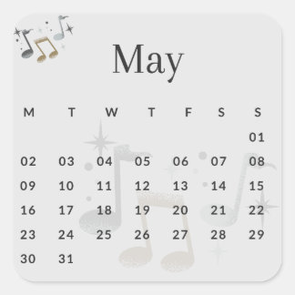 Adesivo Quadrado Pegatinas mes del año - May (S'I) *2022