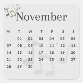 Adesivo Quadrado Pegatinas mes del año - November (S'I) *2022